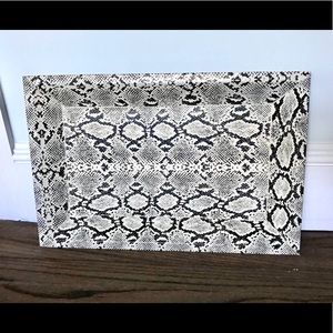 Faux Snakeskin Serving Tray